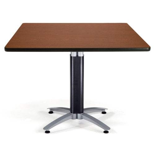 OFM 36" Multi-Purpose Square Table with Metal Mesh Base, in Mahogany (KMT36SQ-MHGY)