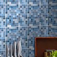 thumbnail image 1 of LLC Waterproof Blue PVC Self Adhesive Tile Stickers for Bathroom and Kitchen - 20 Pieces, 20x20cm, 1 of 5