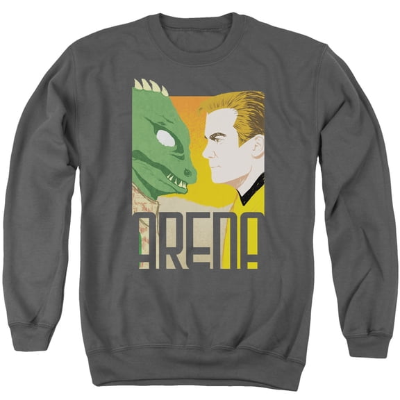 Star Trek Arena Adult Crewneck Sweatshirt Charcoal