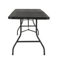 thumbnail image 3 of Cosco Deluxe 8 Foot X 30 Inch Fold-in-Half Blow Molded Folding Table, White, 3 of 8