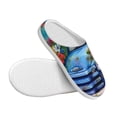 thumbnail image 3 of Lsque Floral Truck Welcome Pattern Womens Comfort Cotton on Scuff With Memory Foam and Anti-skid Sole Slipper-35/36, 3 of 7
