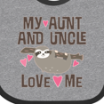 thumbnail image 4 of Inktastic My Aunt and Uncle Love Me Sloth Girls Baby Bib, 4 of 4