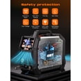 thumbnail image 2 of RUBIK MIG Welder 200A Welding Machine 5 in 1 Gas MIG/Flux Core MIG/SYN/Lift TIG/Stick Multiprocess Aluminum MIG Welder, 110/220V Dual Voltage MIG Welding Machine, 2 of 13