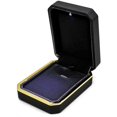 thumbnail image 1 of Luxury Pendant Box, Velvet Jewelry Box Storage Case Organizer Holder with LED Light, Black, 1 of 5