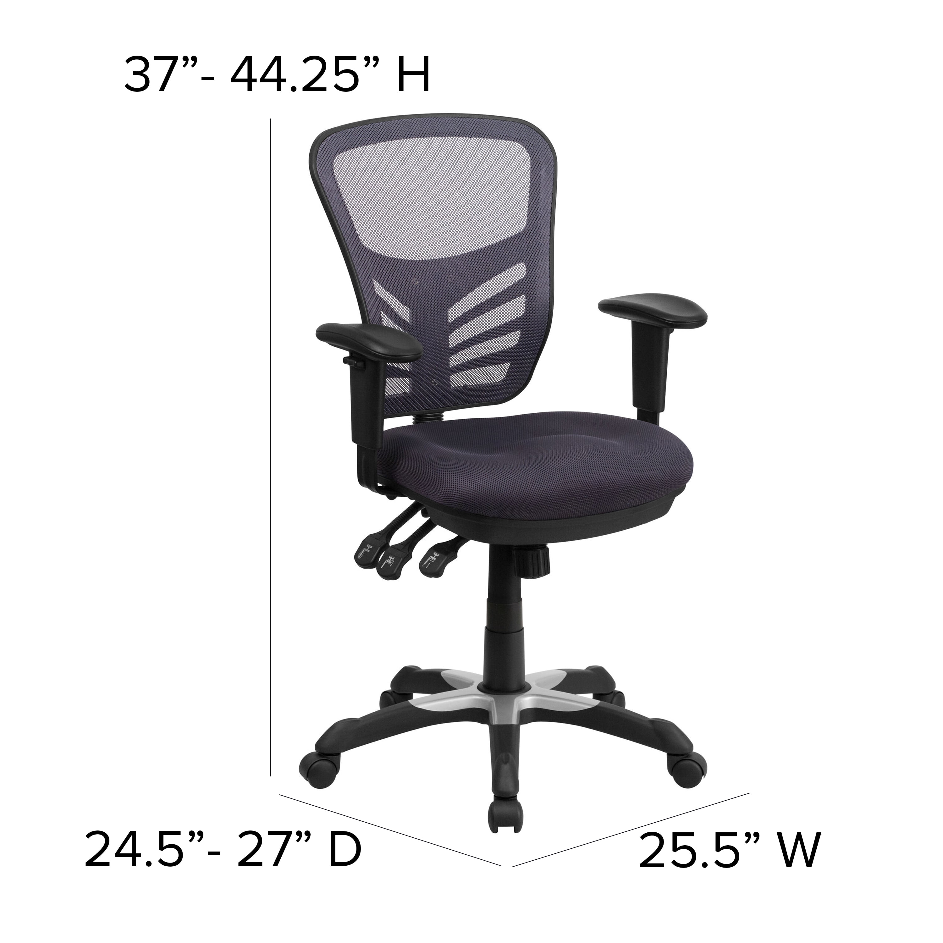 Flash Furniture Nicholas Mid-Back Dark Gray Mesh Multifunction