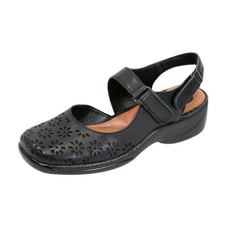 

PEERAGE Kylie Women Extra Wide Width Slingback Comfort Sandal BLACK 7