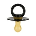 thumbnail image 4 of Itzy Ritzy Natural Rubber Pacifiers Set of 2 – Natural Rubber Newborn Pacifiers with Cherry-Shaped Nipple & Large Air Holes for Added Safety; Set of 2 in Camo & Midnight, Ages 0 – 6 Months, 4 of 8