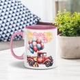 thumbnail image 2 of Vintage Patriotic Shiba Inu 4th of July Independence Memorial Day 11oz Accent Two-tone Mug Shibas Dog Lovers Gifts Idea Coffee Tea Cup - 01006, 2 of 5