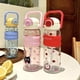 thumbnail image 5 of Botella de agua con pajita de gran capacidad de 800ml, bonita botella de agua portátil de plástico anticaída para exteriores, taza para acampar, botella de agua para niños, 5 of 5