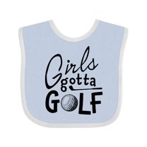 Inktastic Girls Gotta Golf Girls Baby Bib
