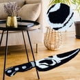 thumbnail image 4 of Horror Knife Shape Rug, Skull Knife Carpet Unique Wear   For Bedside, 4 of 7