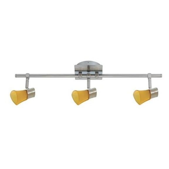 Bar Rail 3-Lite & Amber Glass