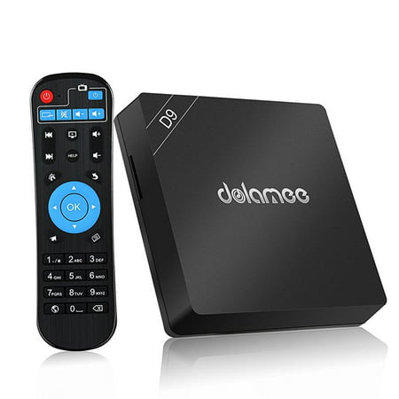 DOLAMEE D9 Android TV Box Amlogic S912 Octa Core 3GB Ram 16Gb Rom 4K, 2.4G/5G Dual Band Wi-Fi Gigabit Ethernet Smart TV (Best Internet Tv Box)
