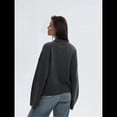 thumbnail image 4 of Suéteres de Cuello Redondo para Mujer, Conjuntos de Otoño, Tops de Punto Acanalado de Larga A Gris Oscuro L, 4 of 10