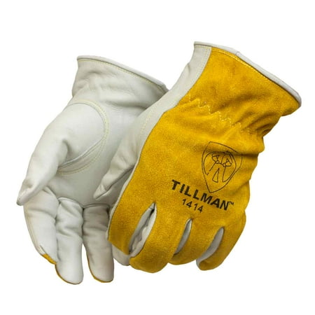 Tillman Top - Tillman 1414 Top Grain/Split Cowhide Drivers Gloves, X-Small