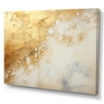 thumbnail image 2 of Designart "Magic Of Gold And White Marble Geode III" Abstract Marble Wall Art Living Room, 2 of 7