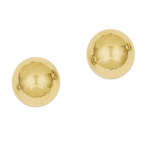 Primal Gold 10 Karat Yellow Gold Polished 6mm Ball Post Earrings