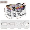 thumbnail image 7 of Yayeee Foldable Storage Basket for Shelves with Handles Waterproof Cloth Bins, Colorful Glasses, 7 of 7