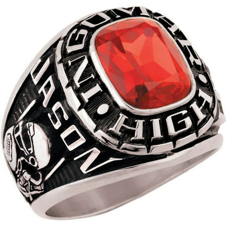 Keepsake Personalized Men's Square Class Ring for High School and College