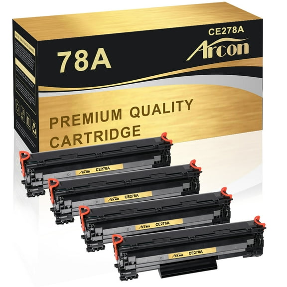 Arcon 4-Pack Compatible Toner for HP 78A CE278A works with LaserJet M1536 MFP M1536DNF P1606DN P1560 P1566 P1606 Printers (Black)