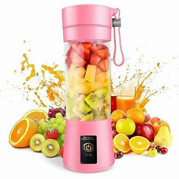Portable Blender Mini Blender for Shakes and Smoothies Rechargeable USB 380Ml Traveling Fruit Juicer