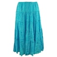 thumbnail image 3 of Women's Plus Size Striped Tiered Skirt 1X, 3 of 5