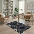 thumbnail image 2 of ODIKA 4'x6' Washable Area Rug Abstract Boho Panels Offset Geometric Motif Dining Farmhouse for Dorm Room, Small Living Stain Resistant Low Profile, Easy Care, 2 of 7