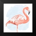 thumbnail image 2 of Bannarot 15x15 Black Modern Framed Museum Art Print Titled - Tropical Flamingo II, 2 of 5