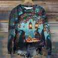 thumbnail image 6 of VKOYWKM Halloween Sweatshirts Women Witch Graphic Sweatshirt Party Tops Fall Long Sleeve Crewneck Sweatshirts Vintage Halloween Sweatshirt, 6 of 6