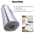 thumbnail image 3 of Kitchen Faucet Spray Head Replacement - G1/2 Standard Connection, 2-Function (Stream & Spray) with Check Valve, Polished Chrome Finish, ABS Construction, Hand-Held Design, Anti-Drip, Easy, 3 of 6