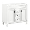 thumbnail image 4 of Euroco 36'' Bathroom Vanity without Top Sink, Cabinet only, Modern Bathroom Storage Cabinet with 2 Soft Closing Doors and 2 Drawers, 4 of 7
