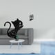 thumbnail image 2 of Reloj De Pared De Acrílico Con Diseño De Gato Y Servilletero De Hierro Con Forma De Pata De Perro, Organizador Decorativo Moderno Para Sala De Estar, Cafetería, Hotel, Picnic, Adorno Elegante., 2 of 8