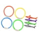 thumbnail image 5 of 8 piezas de juguetes con forma de anillos subacuáticos, accesorios para deportes acuáticos, juguetes de piscina para 13x4cm, 5 of 9