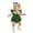 Green, variant on Bigetiay Toddler Girls Christmas Outfits Ruffled Sleeve Romper Bodysuits Headbands Set, Size 6-12 Months