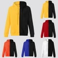thumbnail image 5 of TOWED22 Mens Hoodies Sweatshirts Long Sleeve Fashion Pullover Hoodie with Pocket(Orange,XXL), 5 of 7
