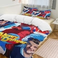thumbnail image 2 of Duvet Cover Bedding Set Cartoon Print Soft Quilt Cover 3 Pieces, 1 Comforter Cover & 2 Pillowcases for Kids Teens Boys Girls Room Decor 79"x90", 2 of 8