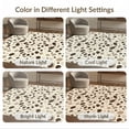 thumbnail image 7 of ODIKA 3'x5' Washable Area Rug Non-Slip, Flatweave, Easy Care Spotted Abstract Motif Tonal Frame Inspired Patchwork Bordered Cow Flowing for Hallway, Laundry Room, 7 of 7