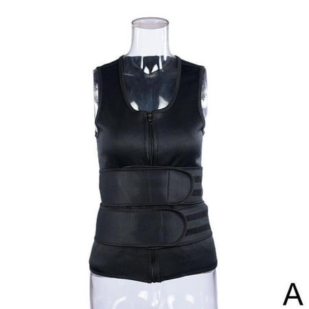 

Men Body Shaper Vest Waist Trainer Double Belt Sweat Shirt Corset Top Abdomen Slimming Shapewear Fat Burn Fitness Top U1R0