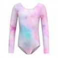 thumbnail image 1 of Baywell Leotards for Girls Ballet Gymnastics Long Sleeve One-Piece Colorful Dancewear Pink 18M-12Y, 1 of 7