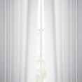 thumbnail image 2 of Half Price Drapes Dove White Faux Linen Room Darkening Curtains for Bedroom(1 Panel),50W X 108L, 2 of 11