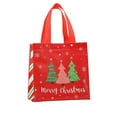 thumbnail image 2 of FastXmas Christmas Tote Bags with Handles,7.8 x 7.8 Inch Reusable Gift Bag, Grocery Shopping Bag,Christmas Style Non-Woven Foldable Storage Bags and Waterproof Bag for Christmas,Party,Shopping, 2 of 6
