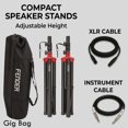thumbnail image 3 of Fender Passport Conference S2 Portable PA System Bundle with Compact Speaker Stands, XLR Cable, and Instrument Cable, 3 of 9