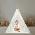 thumbnail image 4 of ToppiJoy Floor Standing Kids Indoor Play Tent with Lights - Spacious Playhouse for 1-3 Children, 4 of 18