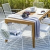 MoDRN Industrial Teak Patio Dining Table