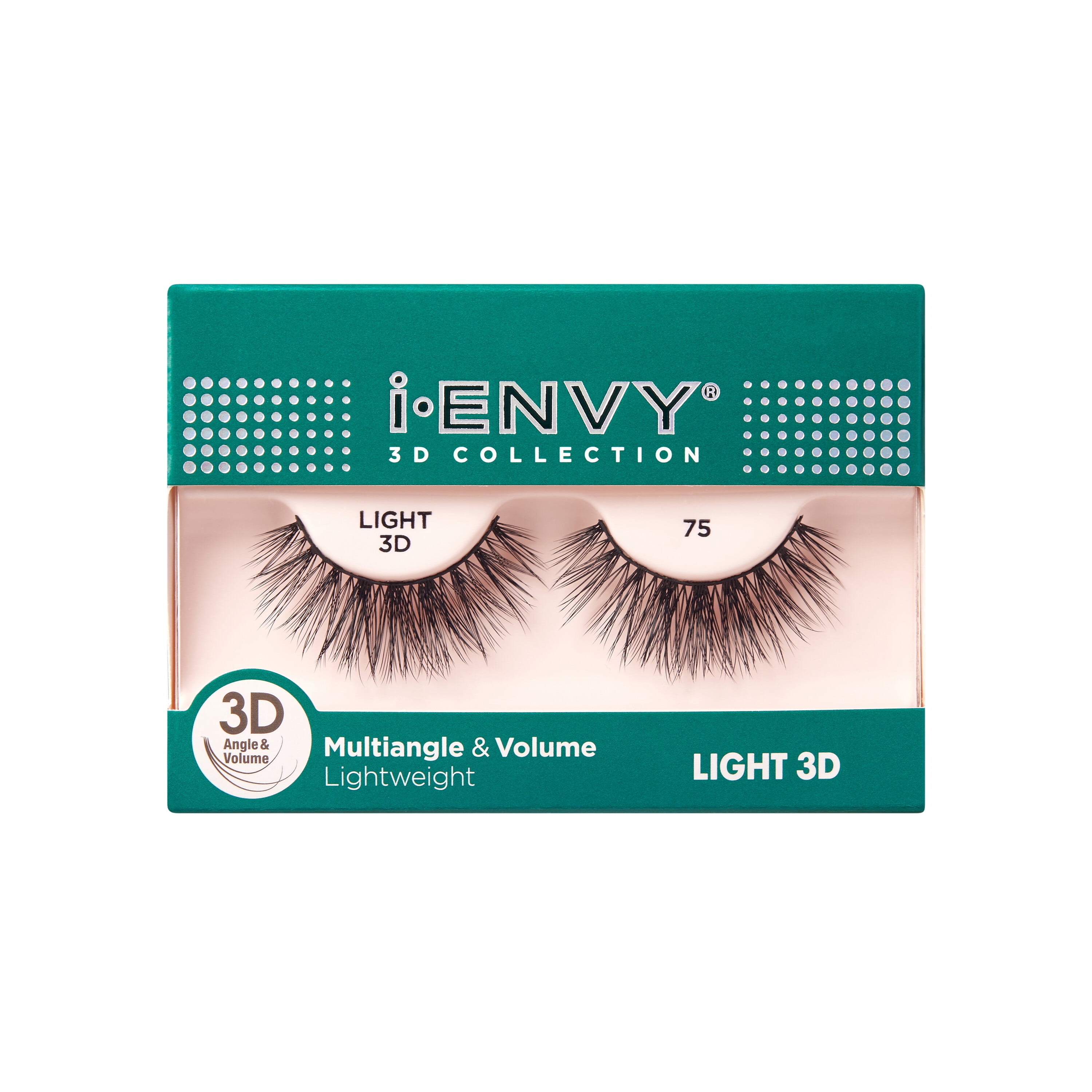 KISS i-ENVY 3D Collection Light False Eyelashes, 'Style 75', 1 Pair