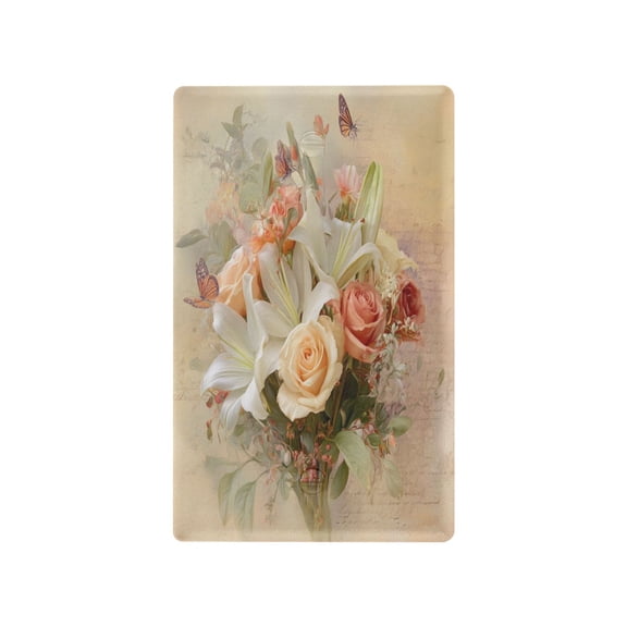 Light Switch Cover Switch Plate Outlet Cover Plug Cover for Electrical Unused Outlet Cover Beautiful Floral Bouquet