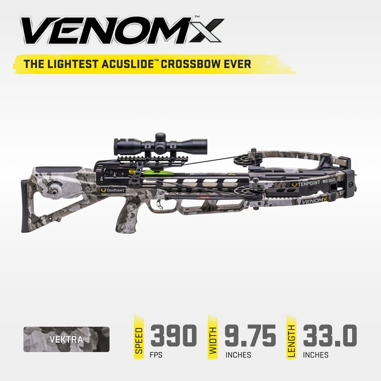 TenPoint Venom X, Vektra - 390 FPS - Lightest ACUslide Bow