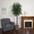 thumbnail image 5 of Vickerman 6' Artificial Green Smilax Deluxe, Rattan Basket, 5 of 6