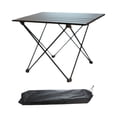 thumbnail image 3 of Mesa plegable para acampar al aire libre, mesa plegable para acampar, portátil, para senderismo, muebles resistentes, para patio trasero, viaje, Picni negro 40x35x29cm, 3 of 8