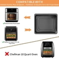 thumbnail image 4 of GCQ Air Fryer Cooking Tray for Instant Vortex Plus10 Qt Chefman 12 Qt 5 in 1 Air Fryer Oven, Replacement Parts Grill Pan Crisper Plate Rack Air Fryer, 4 of 7